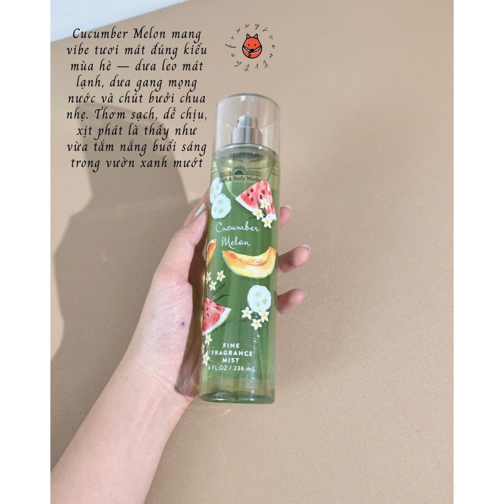 CUCUMBER MELON - Xịt thơm toàn thân 236mL [US ONLY]