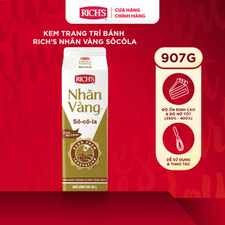 Kem Trang Trí Bánh Và Món Tráng Miệng Rich's Nhãn Vàng Gold Label Sô-cô-la Hộp 907g