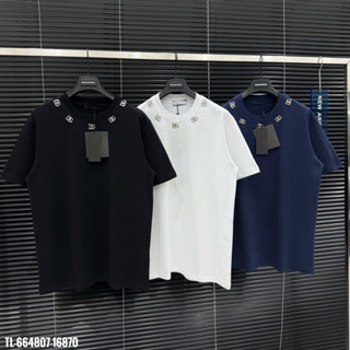 Áo thun Đôn Chề thêu logo cổ thiết kế hot trend Nam nữ New 2025