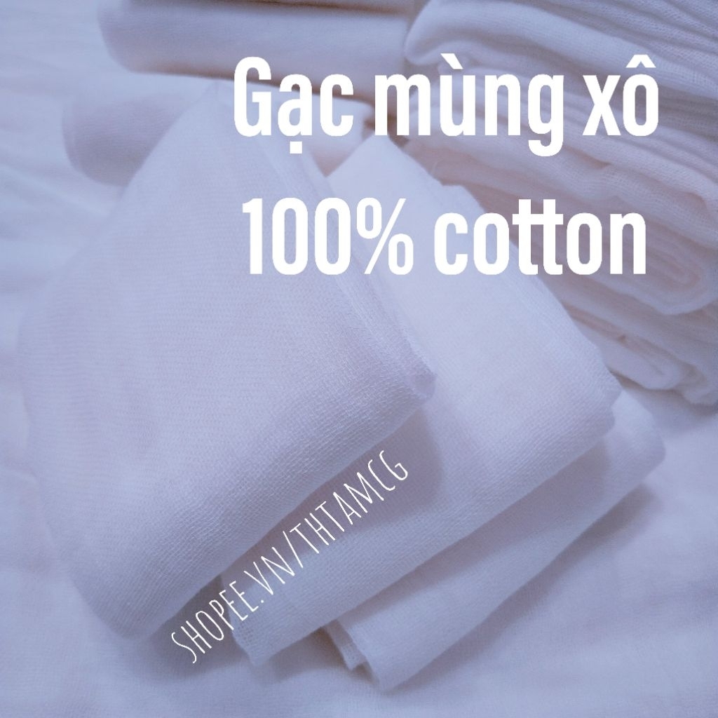 Vải Gạc Xô Trắng Cotton Loại Tốt Và Loại Dày