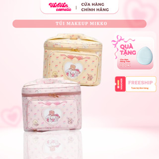   HỎA TỐC  Túi Đựng Đồ Trang Điểm Makeup Cỡ Lớn Hoạ Tiết Mikko Đáng Yêu Size L Có Khoá Kéo Đa Năng Tiện Lợi Đi 