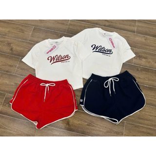  Sét áo phông zip dáng ngắn kèm quần sooc umi mềm cạo chun viền 