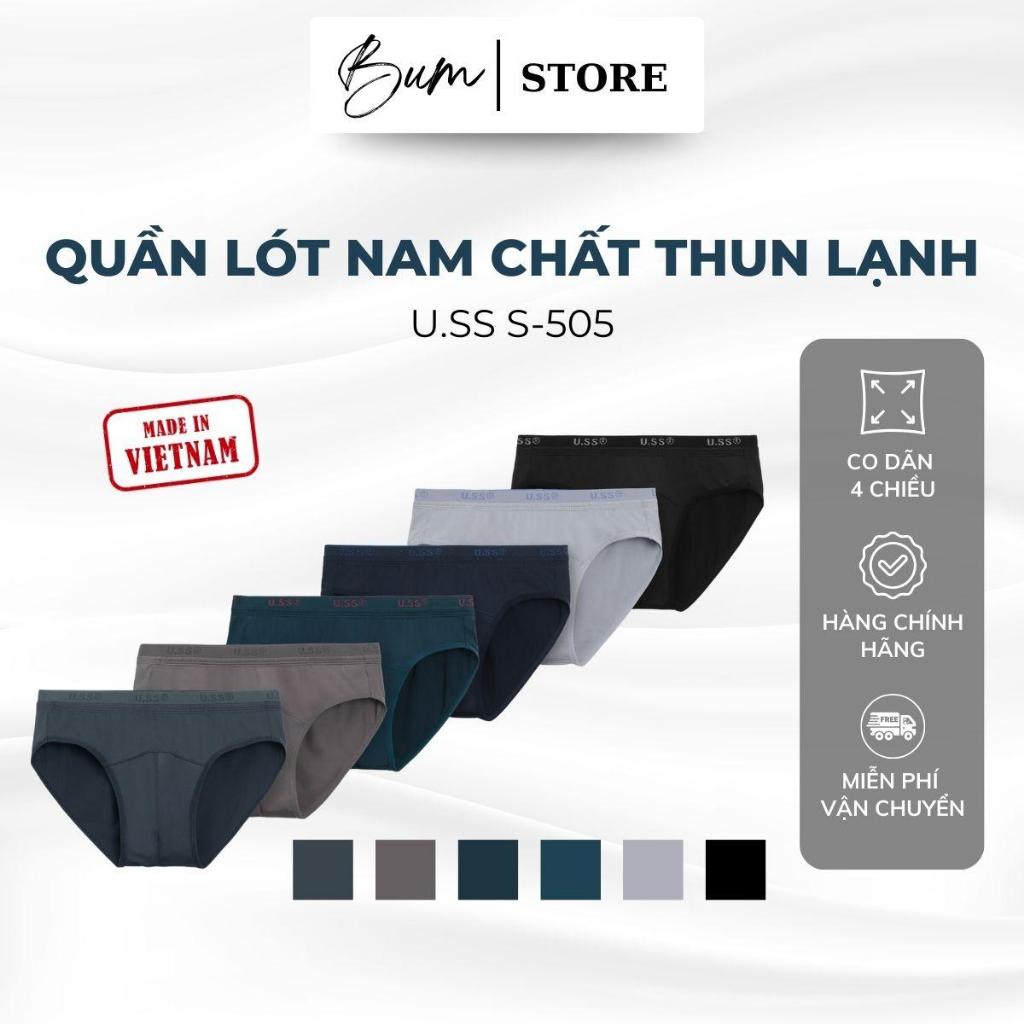 Quần Lót Nam Thun Lạnh Lụa Băng Cao Cấp U.SS Mã S-505 Thấm Hút Kháng Khuẩn Khử Mùi Cực Tốt Thoải Mái Cả Ngày Sịp Nam
