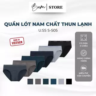 Quần Lót Nam Thun Lạnh Lụa Băng Cao Cấp U.SS Mã S-505 Thấm Hút Kháng Khuẩn Khử Mùi Cực Tốt Thoải Mái Cả Ngày Sịp Nam