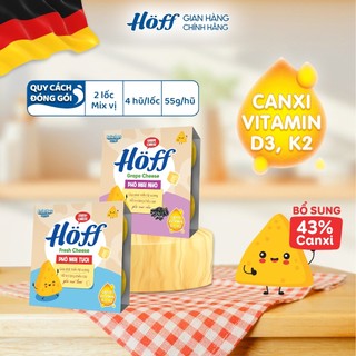  2 Lốc Phô mai tươi HOFF bổ sung canxi vitamin cho bé  8 hộp x 55g  