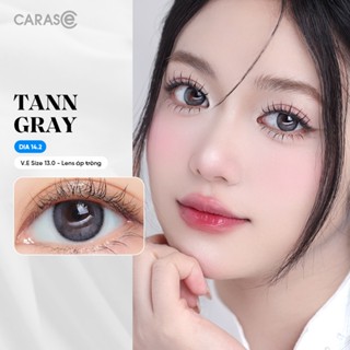   1 chiếc  Kính áp tròng khoá ẩm 12H 1 Tháng Màu Xám Khói CARASE Lens cận SS TANN GRAY  