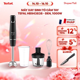 Máy xay sinh tố cầm tay Tefal HB943838 - đen, 1000W