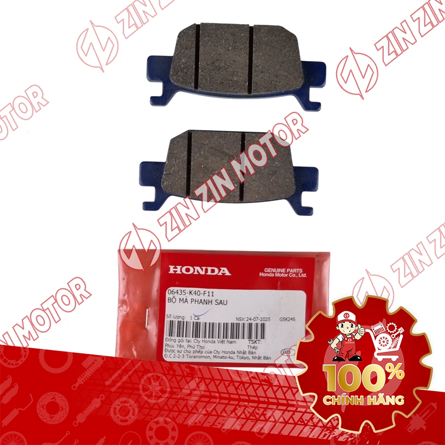 Má Phanh, Bố Thắng Sau SH 150i / 125i 2017 2018 2019 06435-K40-F11 Chính Hãng - ZZM