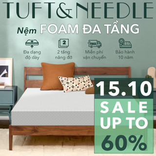 Nệm Foam Đa Tầng TUFT & NEEDLE, PU Foam Nâng Đỡ Cột Sống Kết Hợp Memory Foam Hạn Chế Tê Bì Tay Chân