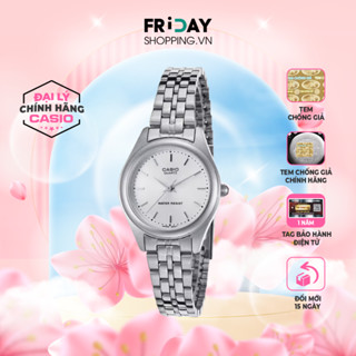 Đồng Hồ Casio Nữ LTP-1129A-7ARDF Mặt Tròn Màu Trằng Dây Kim Loại Chính Hãng Phù Hợp Làm Quà Tặng 20/10