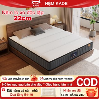 Nệm Foam Lò Xo KADE Foam MattressSpring lò xo túi độc lập 22cm cùng 2 tầng cao su non nâng đỡ cơ thể