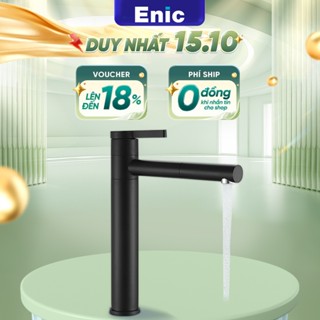 Vòi nước lavabo Enic - chất liệu inox không gỉ, chịu nhiệt cao.