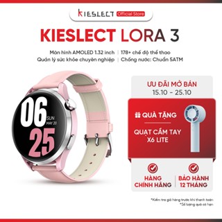 [Ưu đãi mở bán] Đồng hồ thông minh Kieslect Lora 3 - 1.32" AMOLED Display - 178+ Chế độ thể thao - Chống nước 5ATM