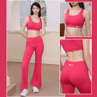  Set Đồ Tập Nữ Livan LV25N01F515 – Áo Bra Đệm Êm Quần Ống Suông Co Giãn Mặc Yoga Gym Đều Đẹp 