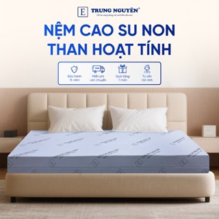 Nệm cao su non than hoạt tính kết hợp với Memory foam cao cấp, kháng khuẩn, chống nấm mốc, bảo vệ sức khỏe, đệm cao su