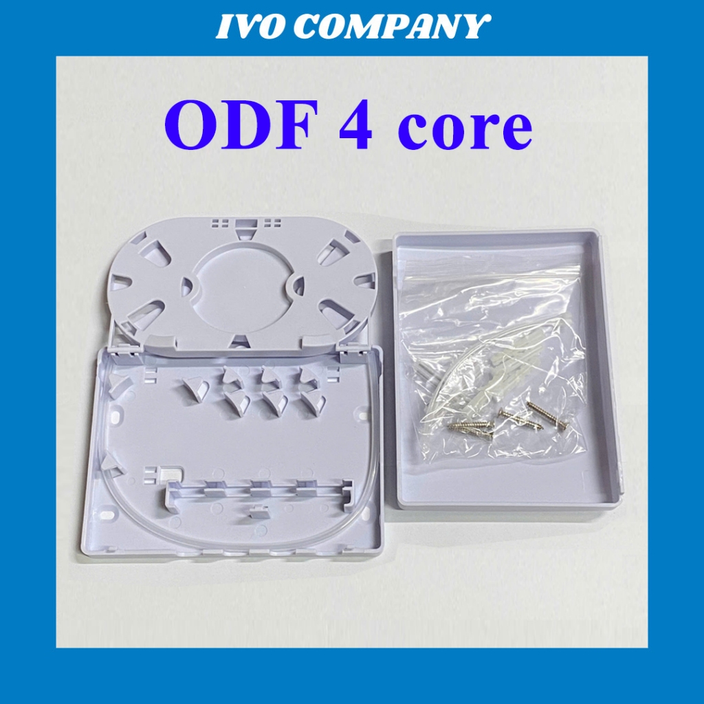 Hộp Phối Quang ODF 4FO Vỏ Nhựa PP Độ Bền Cao