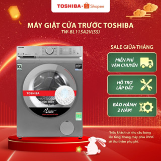 [Freeship + lắp đặt] Máy giặt cửa trước Toshiba Inverter 10.5 kg TW-BL115A2V(SS) - Bảo hành 2 năm