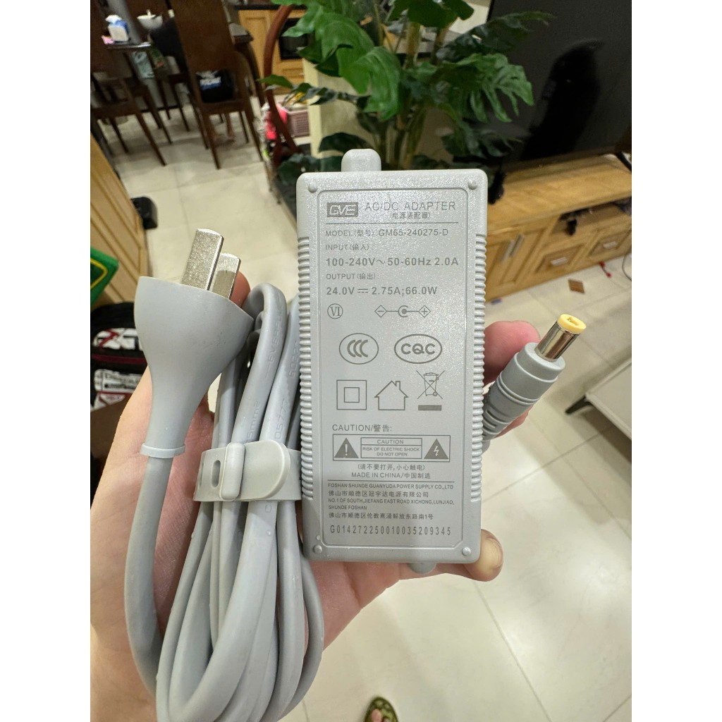 💧 Adapter Nguồn Máy Lọc Nước 24V 2.75A – 2.7A | Ổn Định, An Toàn, Bảo Hành 12 Tháng