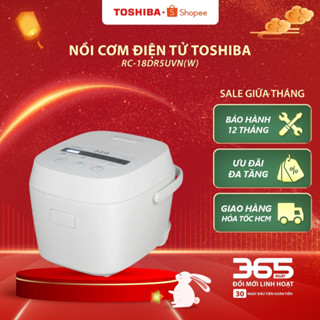 Nồi cơm điện tử Toshiba 1.8 lít RC-18DR5UVN(W)/ RC-18DR5UVN(H) - Bảo hành chính hãng 12 tháng
