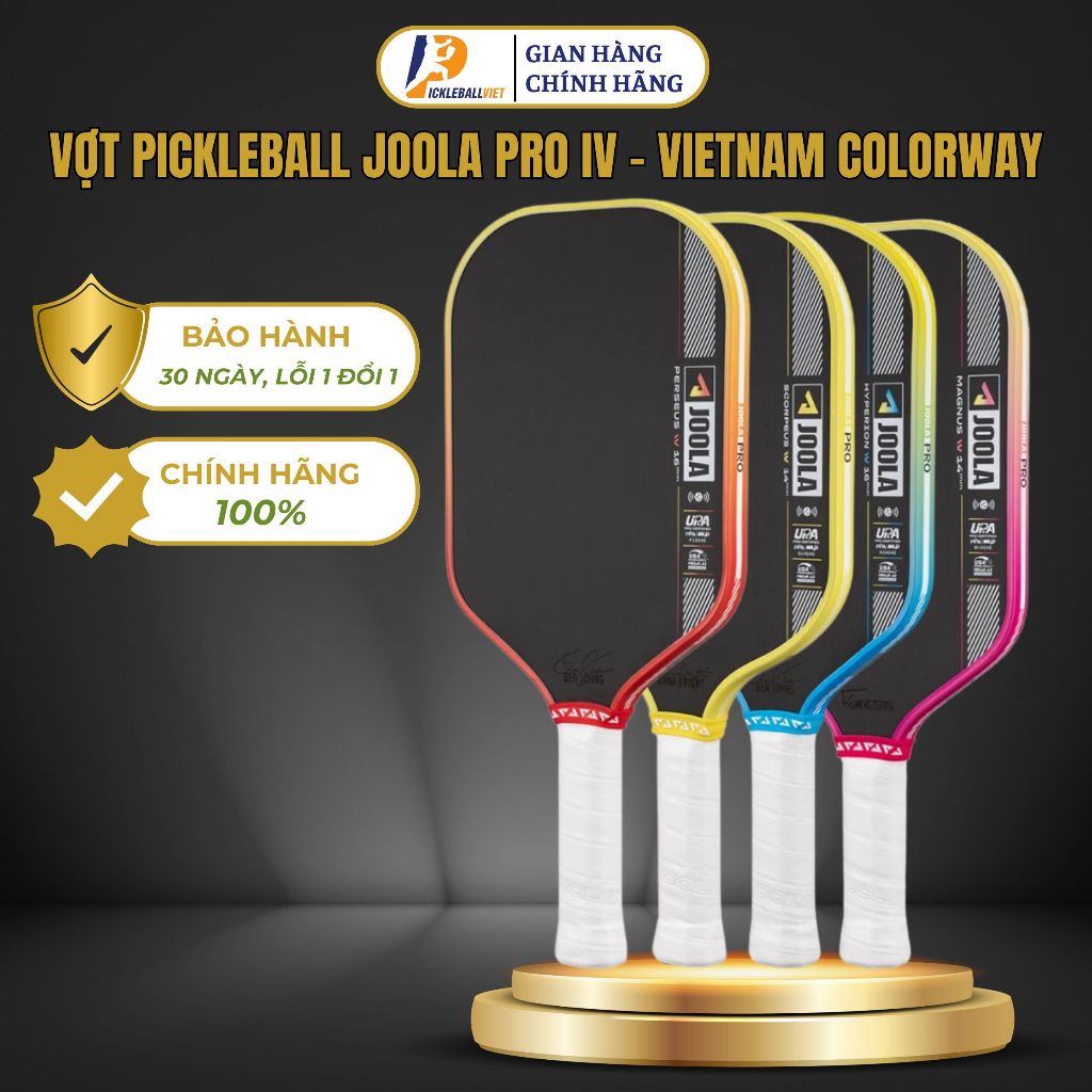 ✅ Vợt Pickleball Joola Pro IV Vietnam Colorway (DTC) - Phiên Bản Vợt Joola Gen 4 Limited Dành Riêng 