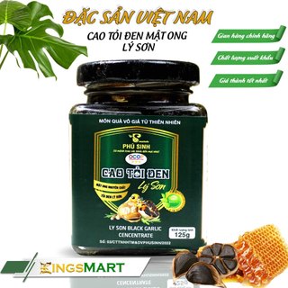  Cao Tỏi Đen - Thương hiệu Phú Sinh - Đặc sản Lý Sơn - Hũ 125g - Kingsmart 