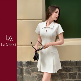   LA MERCI  Váy Đầm liền chiết eo form đẹp cao cấp chất cotton thoáng mát DV02 