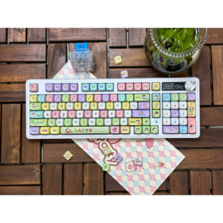 Bàn phím cơ Custom từ Ak980 pro/ 3 Chế độ kết nối / Led Rgb /Hotswap 5pin/ Mạch xuôi / đã mod