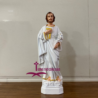 Tượng Thánh Giuse Công nhân (Thánh Giuse Thợ) 30cm Composite
