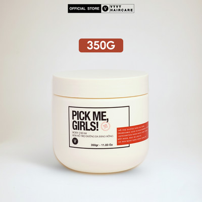 Kem body dưỡng trắng da, không makeup, da mướt mịn ửng hồng trong veo Pick me, girls Vyvyhaircare V 350gr