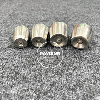  HÌNH THẬT- Gù tạ tay lái inox304  380g-420g-490g-510g  gắn các dòng xe  tặng kèm nhôm đóng 18,5mm+ 2 ốc gắn  