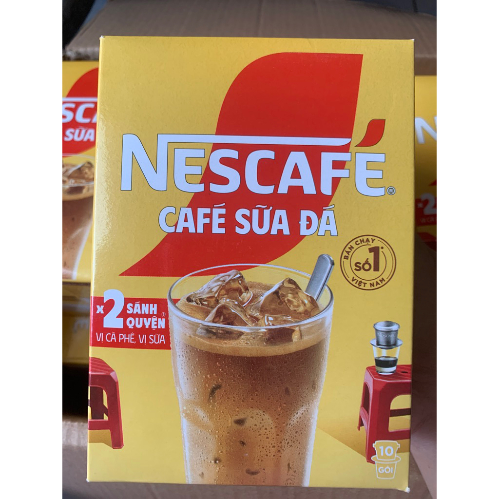 Hộp 10 gói Nescafe sữa đá