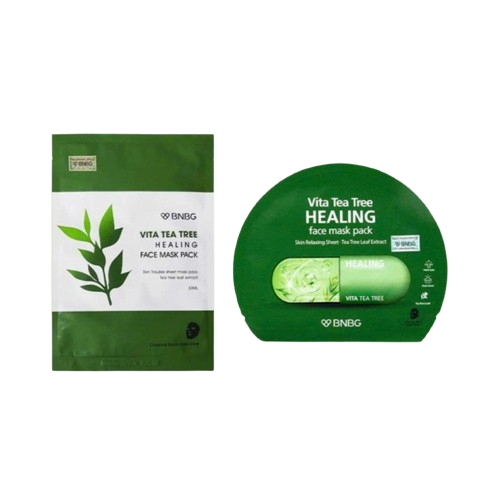 (GỬI ĐƠN TỪ 3 MASK) (MẪU MỚI) Mặt Nạ Tràm Trà Làm Dịu, Ngừa Mụn BNBG Vita Tea Tree Healing Face Mask