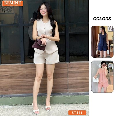 Set thiết kế BEMINE áo sát nách quần đùi-ST441
