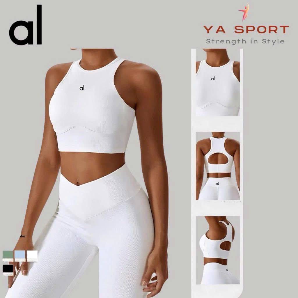 Áo Bra Thể Thao Nữ AL0 Premium by YaSport | Croptop Có Mút Ngực, Ôm Dáng, Lưng Đẹp – Yoga & Gym