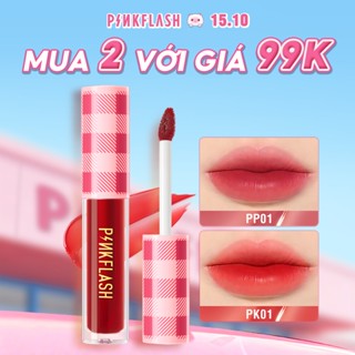 PINKFLASH Son Tint Lì Công thức gốc nước Mềm mại thoáng mát Chống chuyển màu  Không bết dính 2.5g
