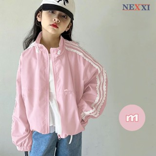  Áo Khoác Gió Bé Gái Viền Ren Cực Xinh NEXXI  Áo Dù 2 Lớp Lót Lưới Thoáng Mát Cho Bé Từ 12–45kg 
