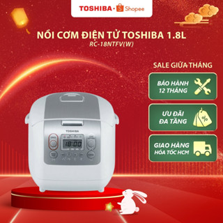 Nồi cơm điện tử Toshiba 1.8L RC-18NTFV(W) - Hàng chính hãng, bảo hành 12 tháng |HỎA TỐC HCM|