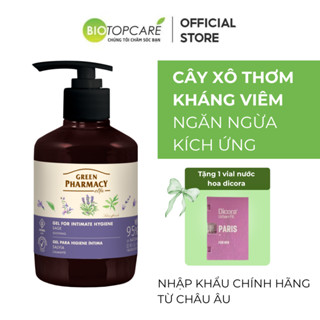 Dung Dịch Vệ Sinh Phụ Nữ "Green Pharmacy" Kháng Khuẩn chiết xuất Cây Xô Thơm 370ml - BioTopcare Official