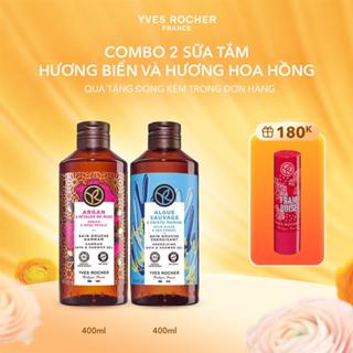 [KOL] Combo 2 sữa tắm hương biển và hương hoa hồng - tinh dầu Argan Yves Rocher 400mlx2