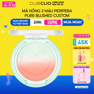 [DUY NHẤT 14-17.10](Mới - Ver. Cherry) Má Hồng Peripera 2 Màu Pure Blushed Custom Cheek 4.2g
