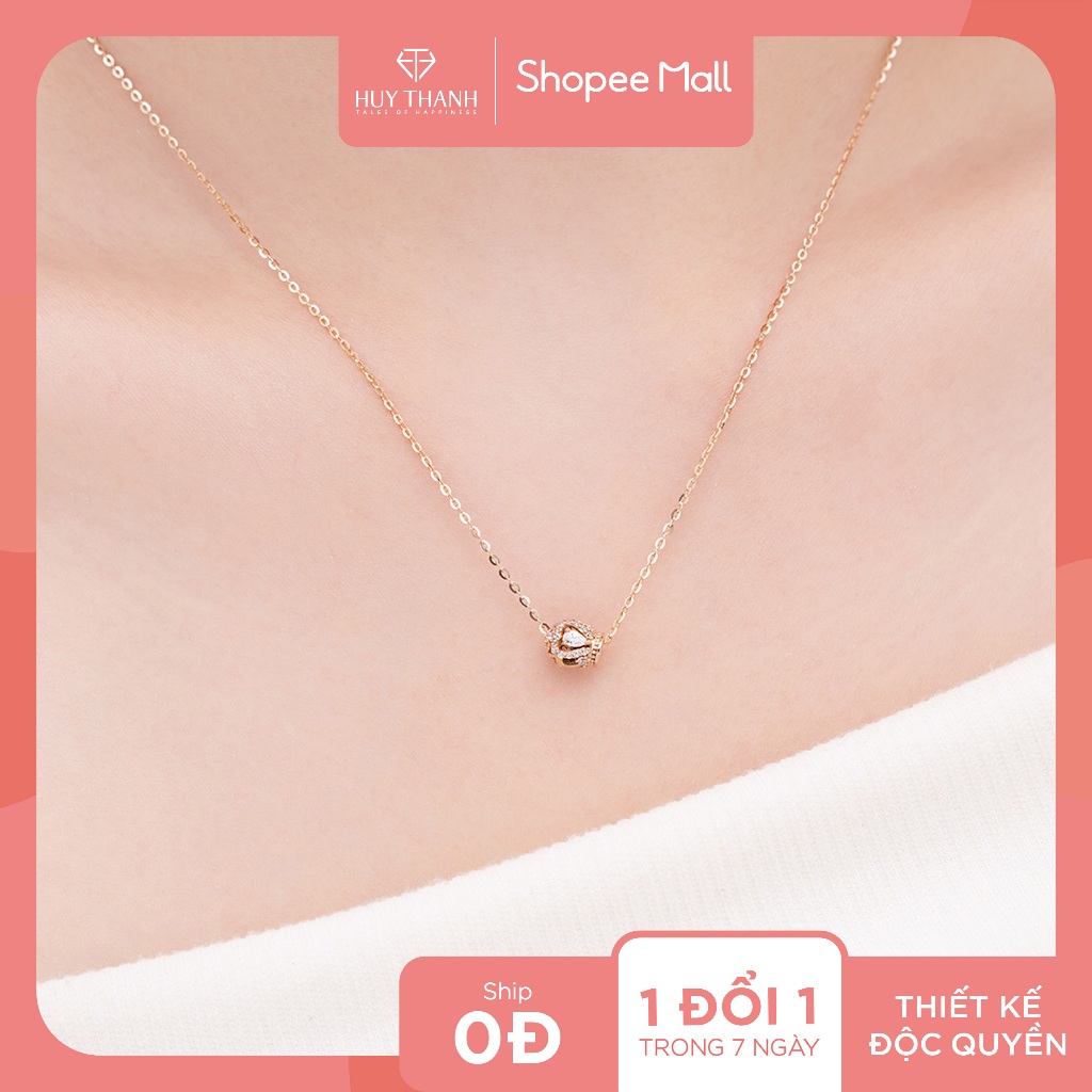 SOOBIN'S QUEEN - Dây Chuyền Vàng Tây 10k Gắn Đá CZ DCPTB407 Huy Thanh Jewelry