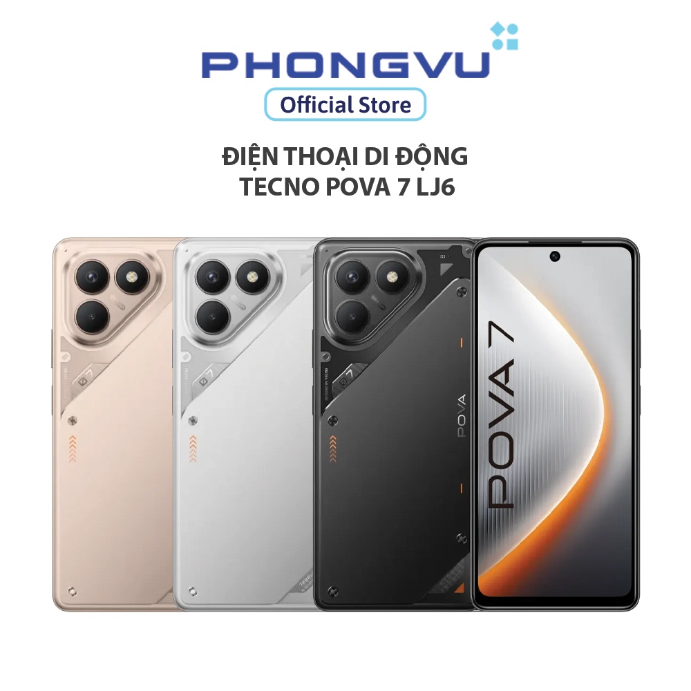 Điện thoại di động Tecno Pova 7 LJ6 - Bảo hành 12 tháng
