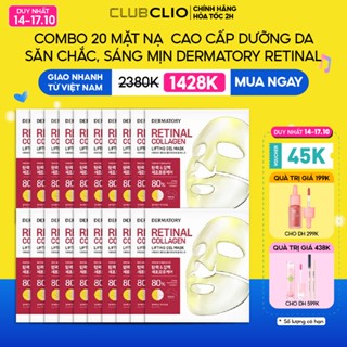 [DUY NHẤT 14-17.10][5 Miếng/ 20 Miếng] Mặt Nạ Nâng Cơ, Dưỡng Da Săn Chắc Dermatory Retinal Collagen Lifting Gel Mask