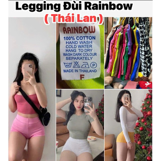  QUẦN ĐÙI GYM Legging Rainbow Thái Lan- Freesize 