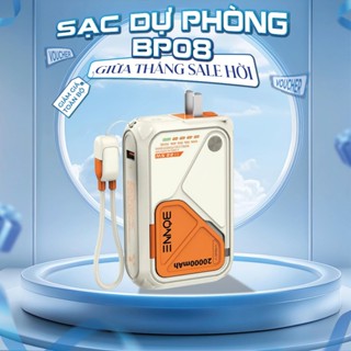 [ HỎA TỐC ] Sạc Dự Phòng BP08, Củ Sạc Nhanh BONNE BP08 By BONNETECH, Sạc Dự phòng 10.000 mAh 20.000 mAh