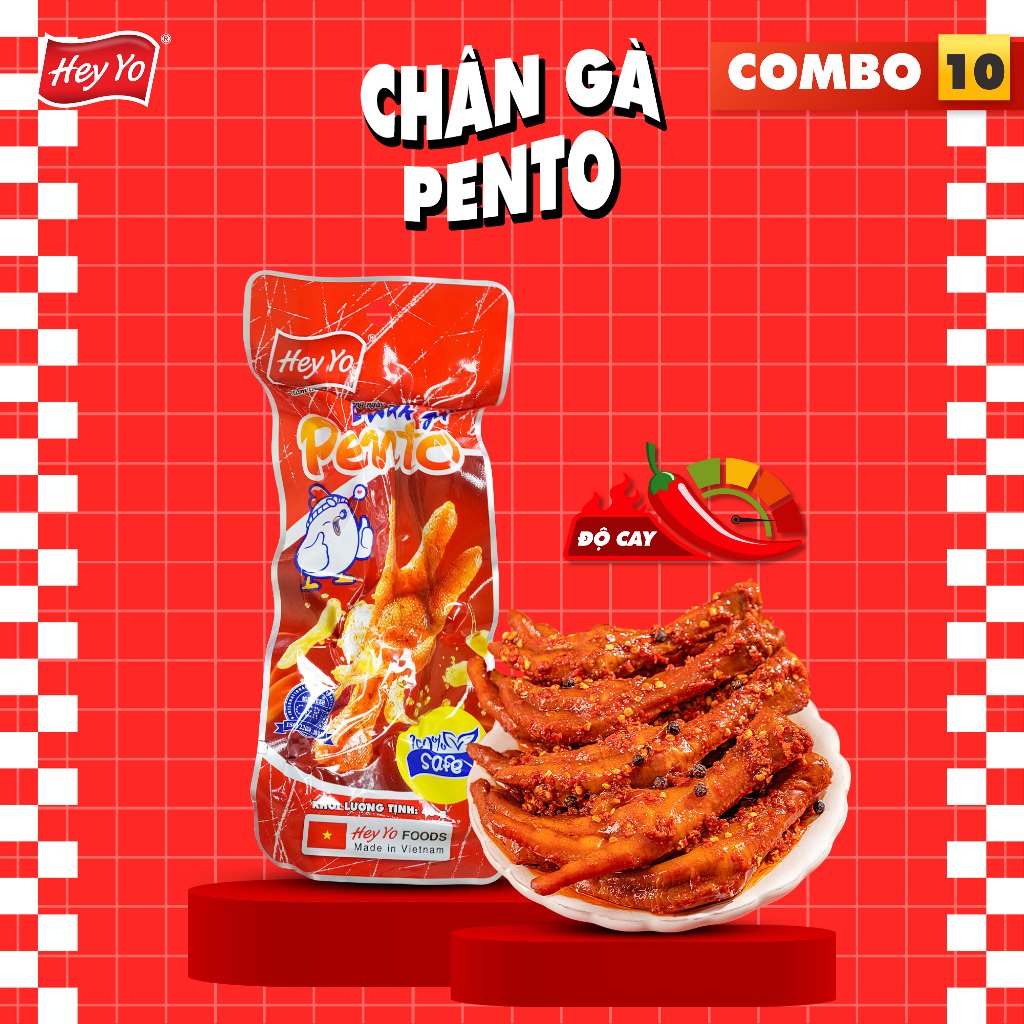 COMBO 10 chân gà PENTO - Hey Yo