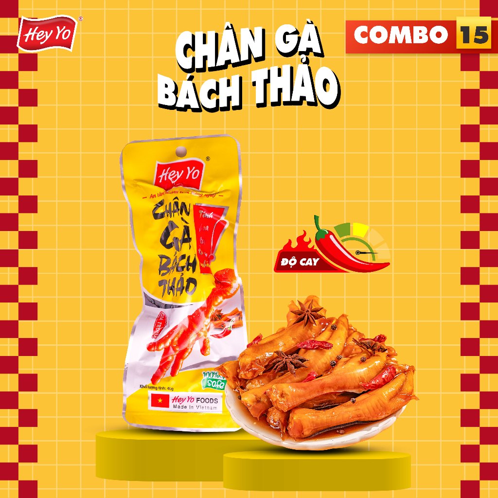 COMBO 15 chân gà BÁCH THẢO - Hey Yo