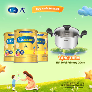 Bộ 3 sữa Bầu Enfamama A+ - Hương Vanila 830g/lon