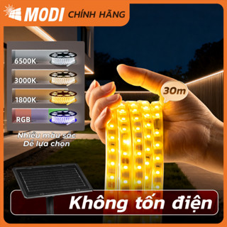 Đèn Led Dây Đôi Năng Lượng Mặt Trời MODI SOLAR, Đèn Led Trang Trí  Siêu Sáng, Quấn Cây, Hắt Trần