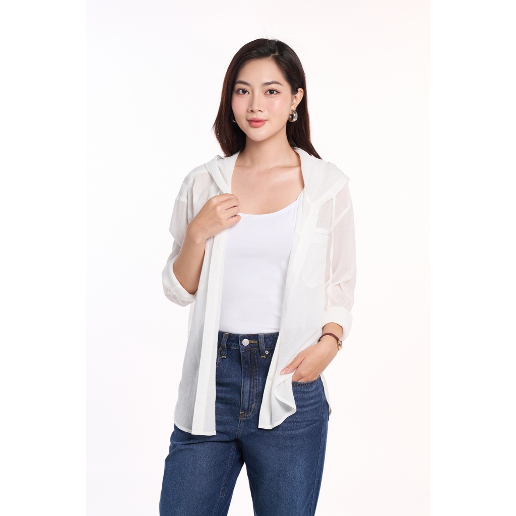 Áo Sơ Mi Thời Trang Nữ Tay Dài NINOMAXX 2409013